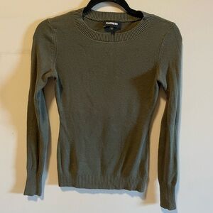 Express Green Crew Neck Sweater